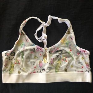 Parade silky mesh scoop bralette